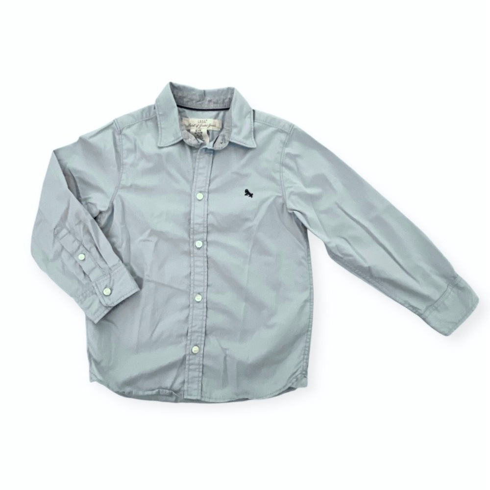 🔴 6/$25 SALE H&M Kids Gray Button Down Shirt